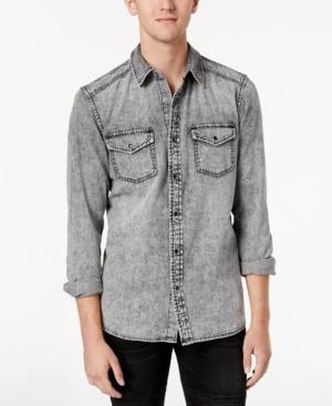 Guess Men's Acid-wash Denim Shirt