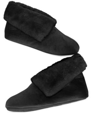 Charter Club Microvelour Bootie Slipper With Memory Foam, Only At Macy's