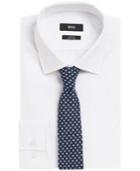 Boss Patterned Linen Tie