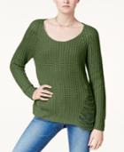 Planet Gold Juniors' Ripped Sweater