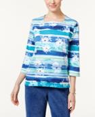 Alfred Dunner Adirondack Trail Striped Top