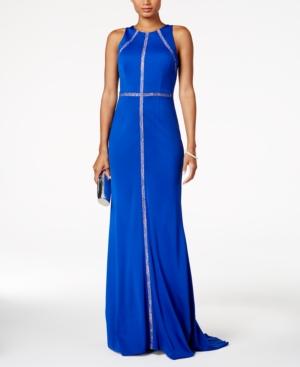 Adrianna Papell Lace-trim Gown