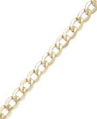 Curb Chain 9" Bracelet In 14k Gold