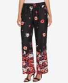 Tommy Hilfiger Floral-print Wide-leg Pants, Created For Macy's