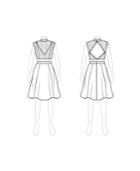 Customize: Switch To Knee Length And Add Side Skirt Panels - Fame And Partners 2-pc. Knee-length Keyhole-back Lace Dress