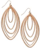 Thalia Sodi Rose Gold-tone Multi-layer Marquise Drop Earrings, Only At Macy's