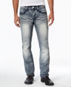 Inc International Concepts Men's Slim Straight Fit Medium Wash Faded Jeans, Only At Macy's