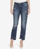 William Rast Embellished Cotton Boyfriend Jeans