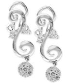 Bouquet By Effy Diamond Scroll Drop Earrings (5/8 Ct. T.w.) In 14k White Gold