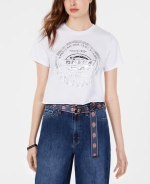 Dickies Cotton Cropped Foil-logo T-shirt