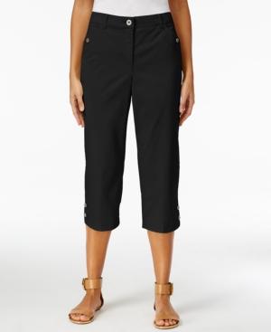 Karen Scott Petite Twill Capri Pants, Only At Macy's