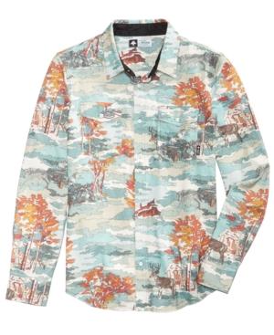 Lrg Men's Paint By Numbers Graphic-print Flannel Shirt