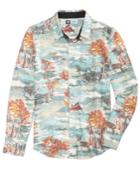 Lrg Men's Paint By Numbers Graphic-print Flannel Shirt