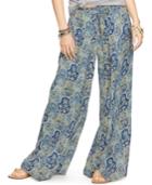 Denim & Supply Ralph Lauren Wide-leg Smock-print Pants