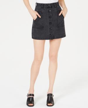 Sage The Label Bisous Cotton Denim Mini Skirt
