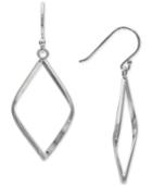 Giani Bernini Pointed Teardrop Drop Earrings In Sterling Silver, Created For Macy's