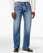 True Religion Men's Ricky Relaxed Straight Fit Light Wash Jeans