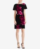 American Living Floral-print Velvet Dress