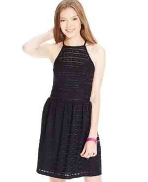 Trixxi Juniors' Knit Illusion Dress