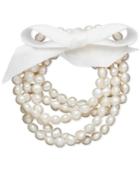 Cultured Freshwater Pearl 5-piece Stretch Bracelet Set (7-8mm)
