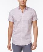 Calvin Klein Men's Grid-pattern Cotton Shirt