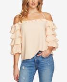 1.state Ruffled Halter Top