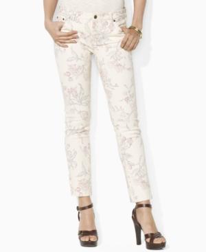 Lauren Jeans Co. Jeans, Avignon Straight-Leg Floral-Print Ankle