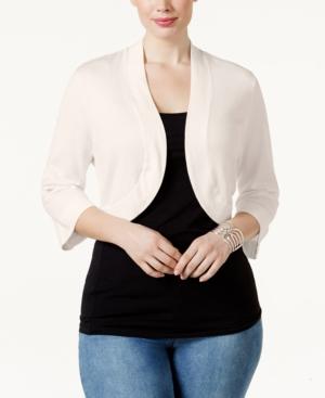 Jessica Howard Plus Size Shrug Cardigan