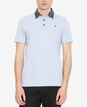 Kenneth Cole New York Men's Contrast Collar Polo
