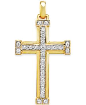 Men's Diamond Cross Pendant (1/3 Ct. T.w.) In 10k Gold
