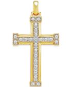 Men's Diamond Cross Pendant (1/3 Ct. T.w.) In 10k Gold