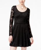 Joe & Elle Juniors' Corset-back Fit & Flare Dress
