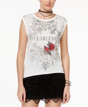 Disney Beauty And The Beast Juniors' Fearless Graphic T-shirt