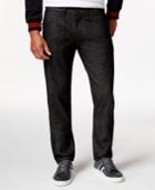 Sean John Racer Raw Black Wash Jeans