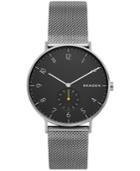 Skagen Men's Aaren Gray Stainless Steel Mesh Bracelet Watch 40mm