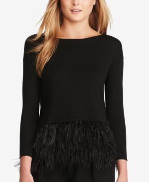 Polo Ralph Lauren Feather-trim Sweater