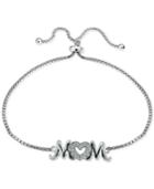 Giani Bernini Sterling Silver Cubic Zirconia Mom Slider Bracelet, Only At Macy's