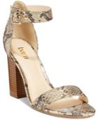 Bar Iii Mikayla Block Heel Sandals, Only At Macy's Women's Shoes