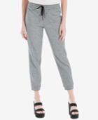 Max Studio London Striped Cropped Sweatpants