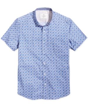 Construct Men's Stretch Slim-fit Geometric Shirt
