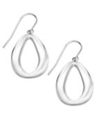 Sterling Silver Earrings, Pear-shape Drop Earrings