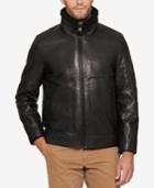 Andrew Marc Men's Trail Master Leather Bomber Jacket