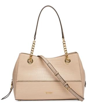 Calvin Klein Marie Leather Small Satchel