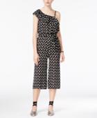 As U Wish Juniors' One-shoulder Gaucho Jumpsuit