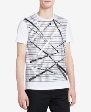 Calvin Klein Men's Classic-fit Optic-print T-shirt