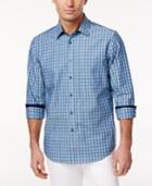 Tasso Elba Men's Sorrento Multicolor Grid-pattern Cotton Shirt, Only At Macy's