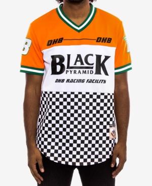 Black Pyramid Men's Pattern-blocked Logo T-shirt