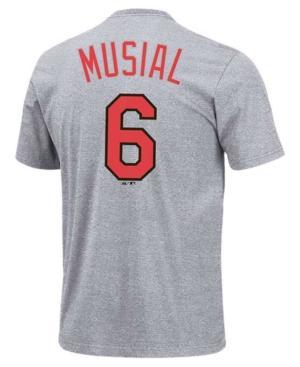 Majestic Men's St. Louis Cardinals Cooperstown Player Stan Musial T-shirt