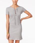 Roxy Juniors' Go Your Way Lace-up T-shirt Dress