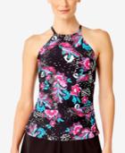 Anne Cole That's A Wrap Printed High-neck Tankini Top Women's Swimsuit
